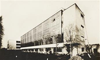 LUCIA MOHOLY (1894-1989) A selection of 7 important real photo postcards documenting the art and architecture of the Bauhaus.